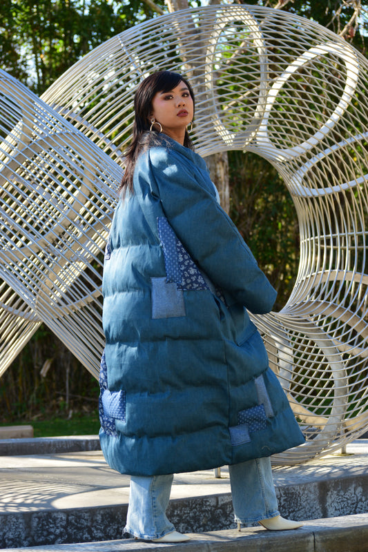 Patch Denim Puffa