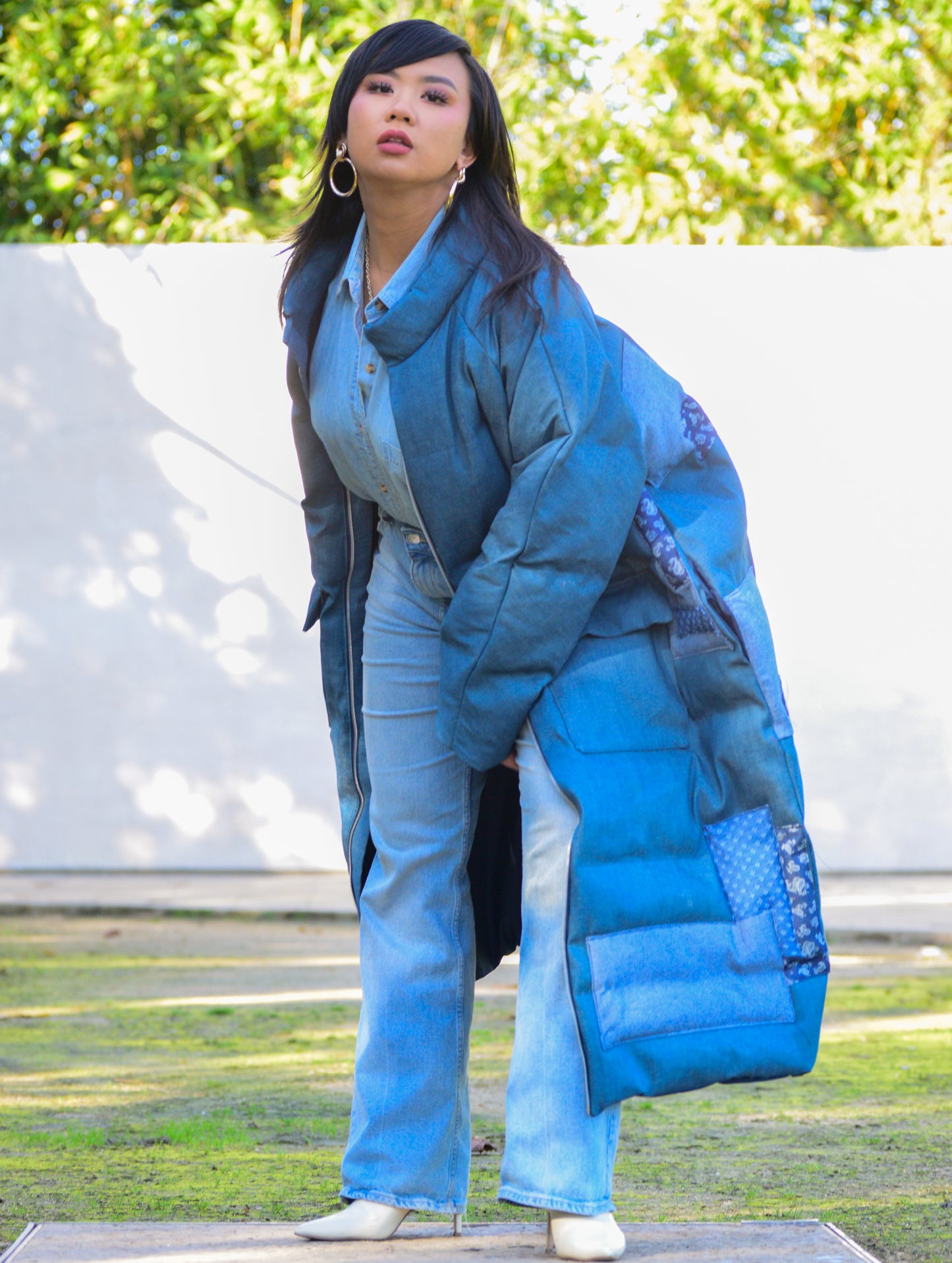 Patch Denim Puffa