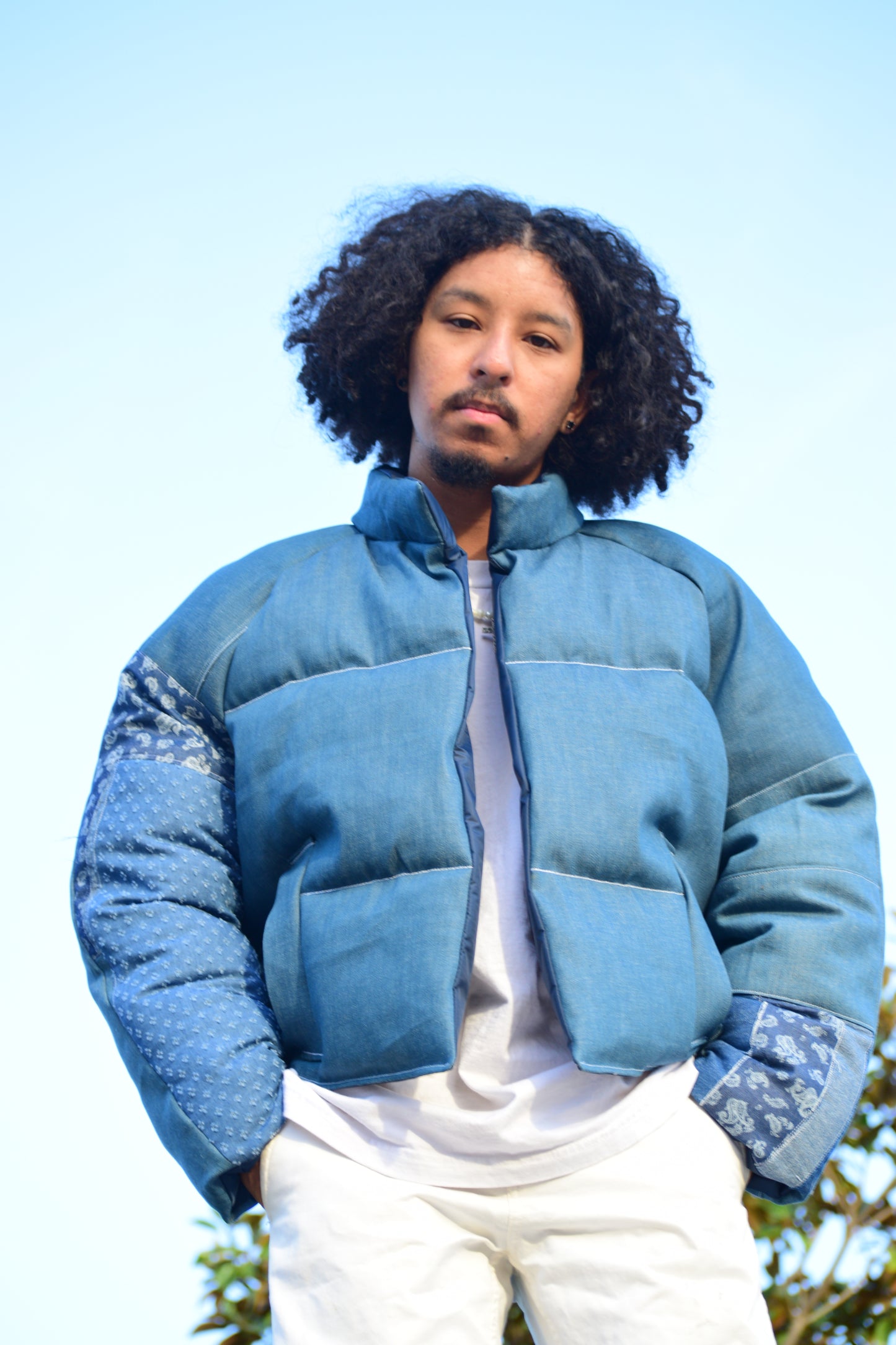 1/1 Denim Puffer - Short