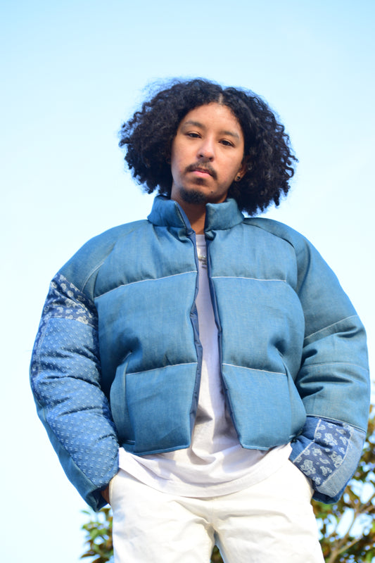 1/1 Denim Puffer - Short