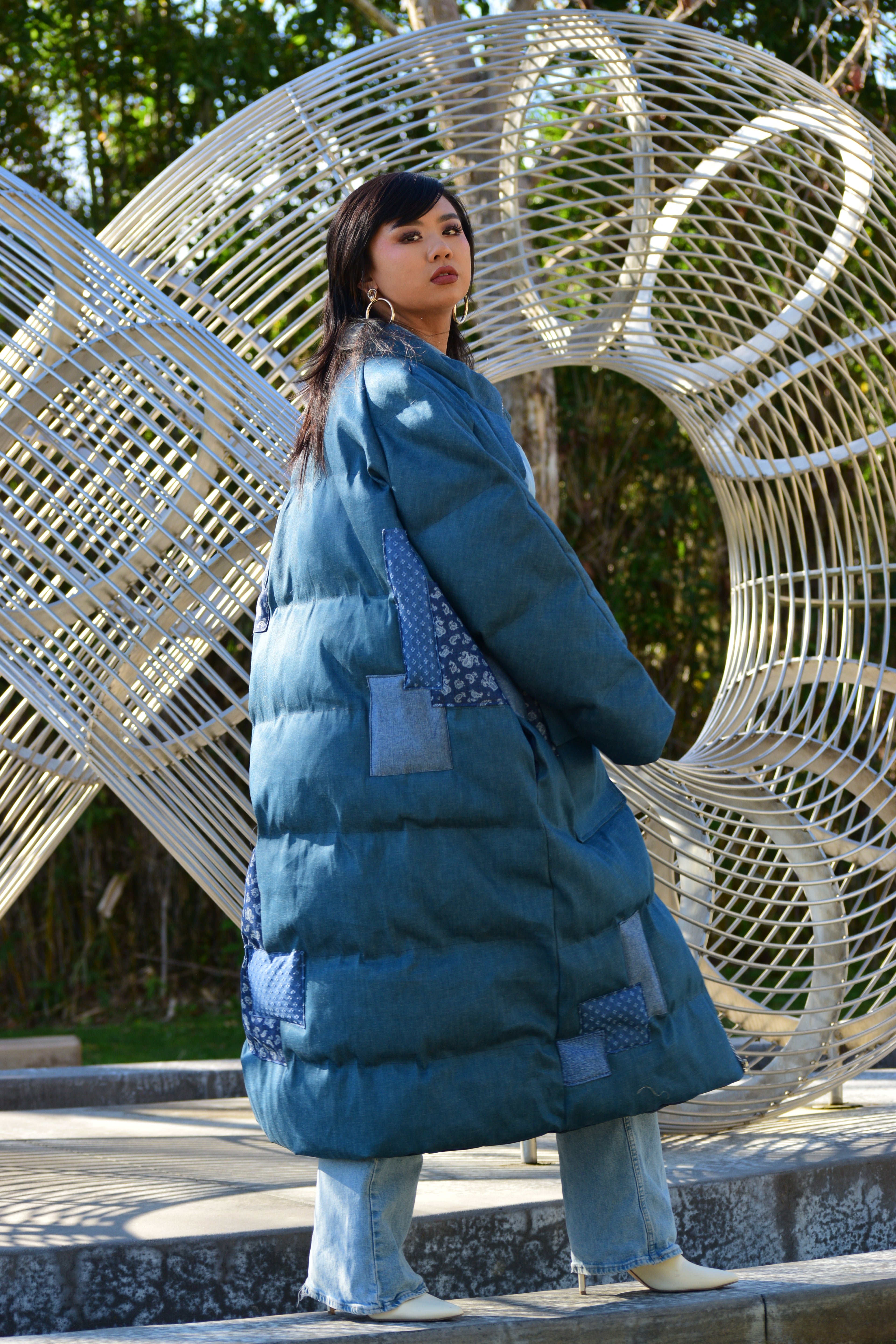 Patch Denim Puffa
